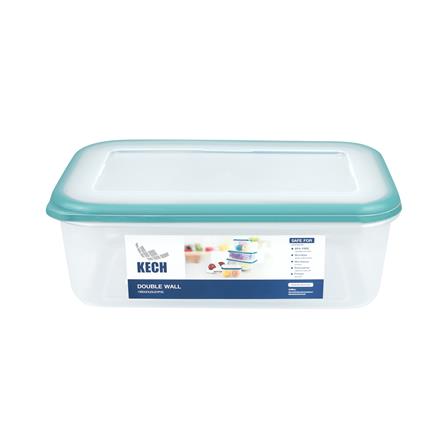 กล่องอาหาร 3.2 ลิตร KECH DOUBLE WALL 9037 สีเขียว_1