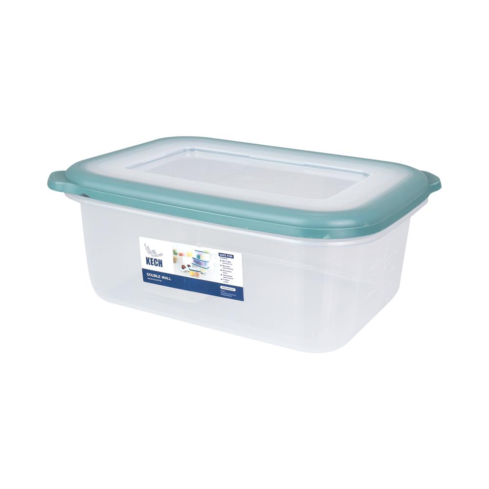 กล่องอาหาร 2 ลิตร KECH DOUBLE WALL 9036 สีเขียว
