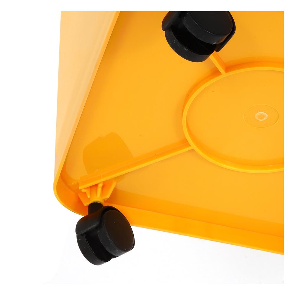 ถังขยะฝาเปิดปิดมีล้อ ACCO CLEAN 60 ลิตร สีเหลือง