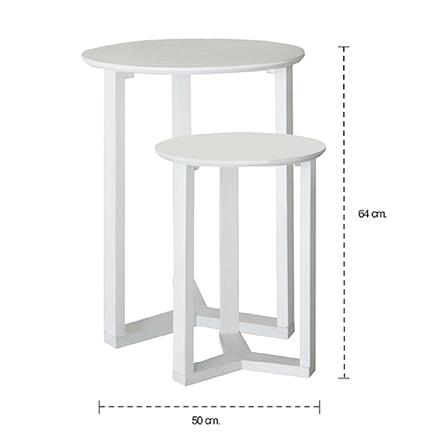 โต๊ะข้าง KONCEPT VINCENT2 สีขาว_2