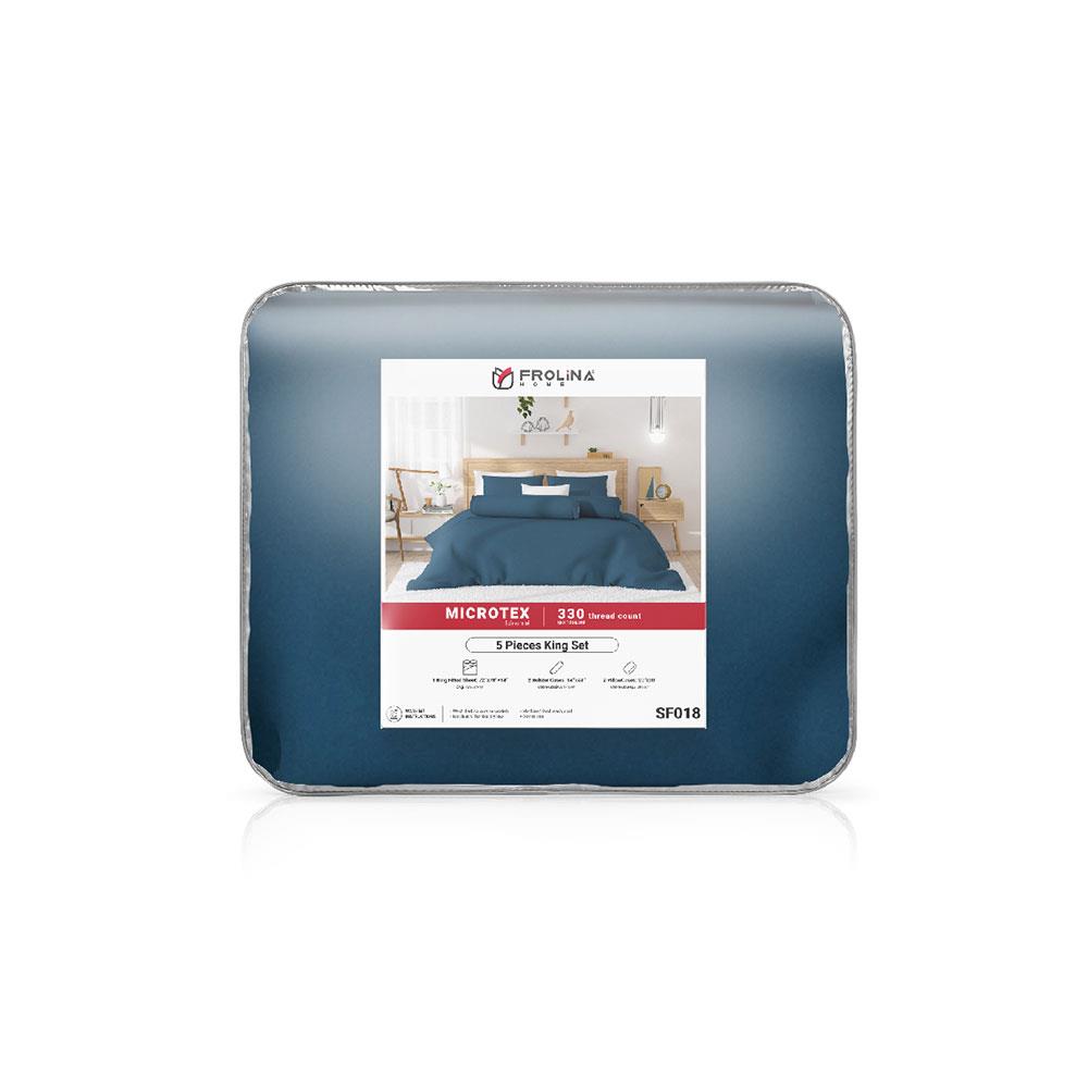 ชุดผ้าปูที่นอน 6 ฟุต 6 ชิ้น FROLINA MICROTEX SF018