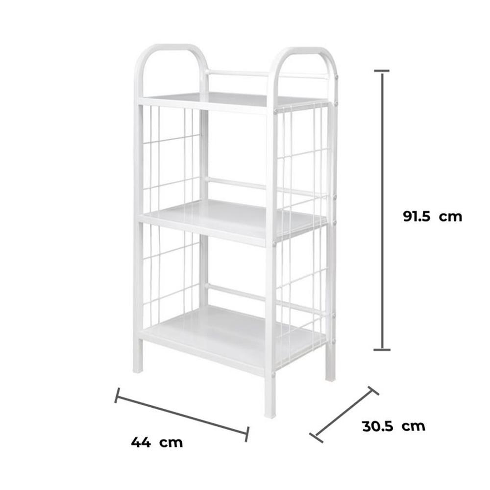 ชั้นวางของ 3 ชั้น STACKO AMAS 44x30.5x91.5 ซม. สีขาว