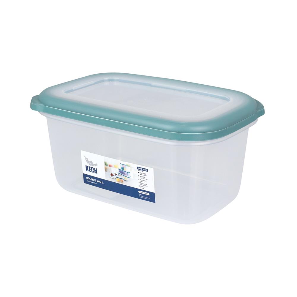 กล่องอาหาร 1.2 ลิตร KECH DOUBLE WALL 9033 สีเขียว