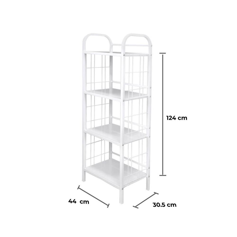 ชั้นวางของ 4 ชั้น STACKO AMAS 44x30.5x124 ซม. สีขาว