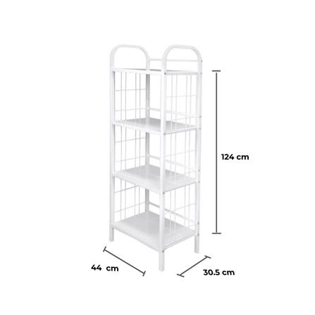 ชั้นวางของ 4 ชั้น STACKO AMAS 44x30.5x124 ซม. สีขาว_6