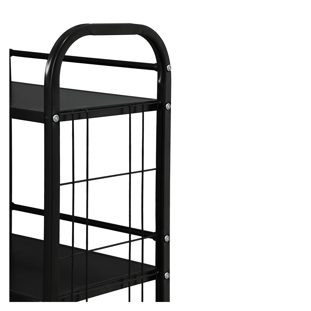 ชั้นวางของ 4 ชั้น STACKO AMAS 44x30.5x124 ซม. สีดำ