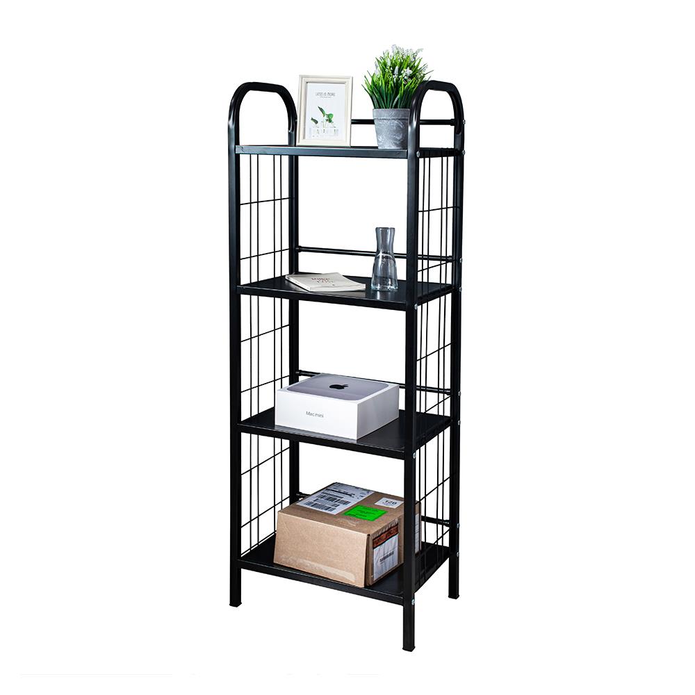 ชั้นวางของ 4 ชั้น STACKO AMAS 44x30.5x124 ซม. สีดำ