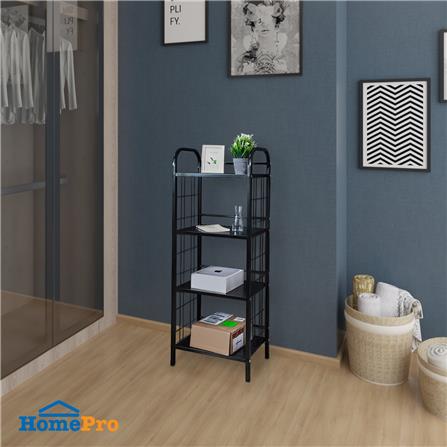 ชั้นวางของ 4 ชั้น STACKO AMAS 44x30.5x124 ซม. สีดำ_4