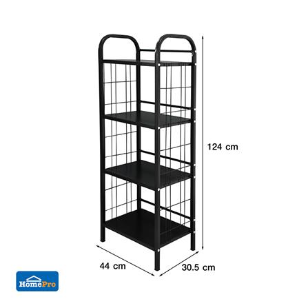 ชั้นวางของ 4 ชั้น STACKO AMAS 44x30.5x124 ซม. สีดำ_6