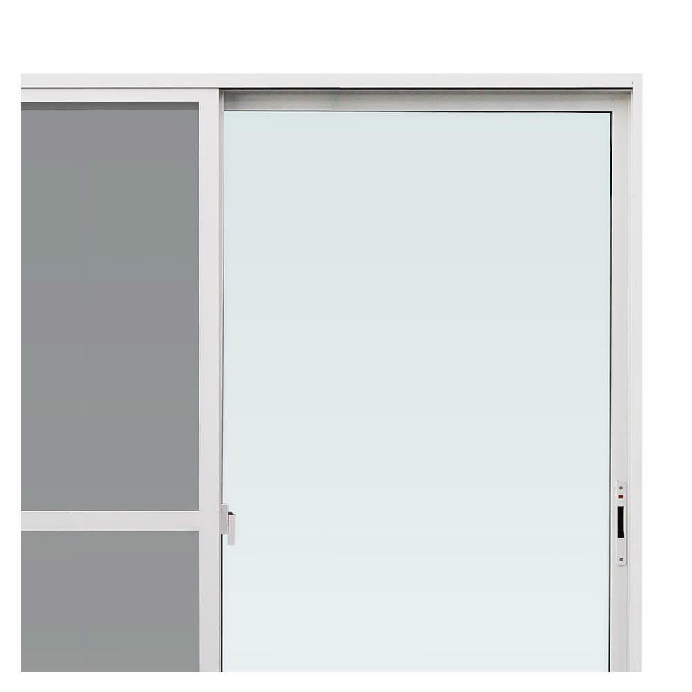 ประตูบานเลื่อน UPVC S-S มุ้ง AZLE 200X205 ซม. สีขาว