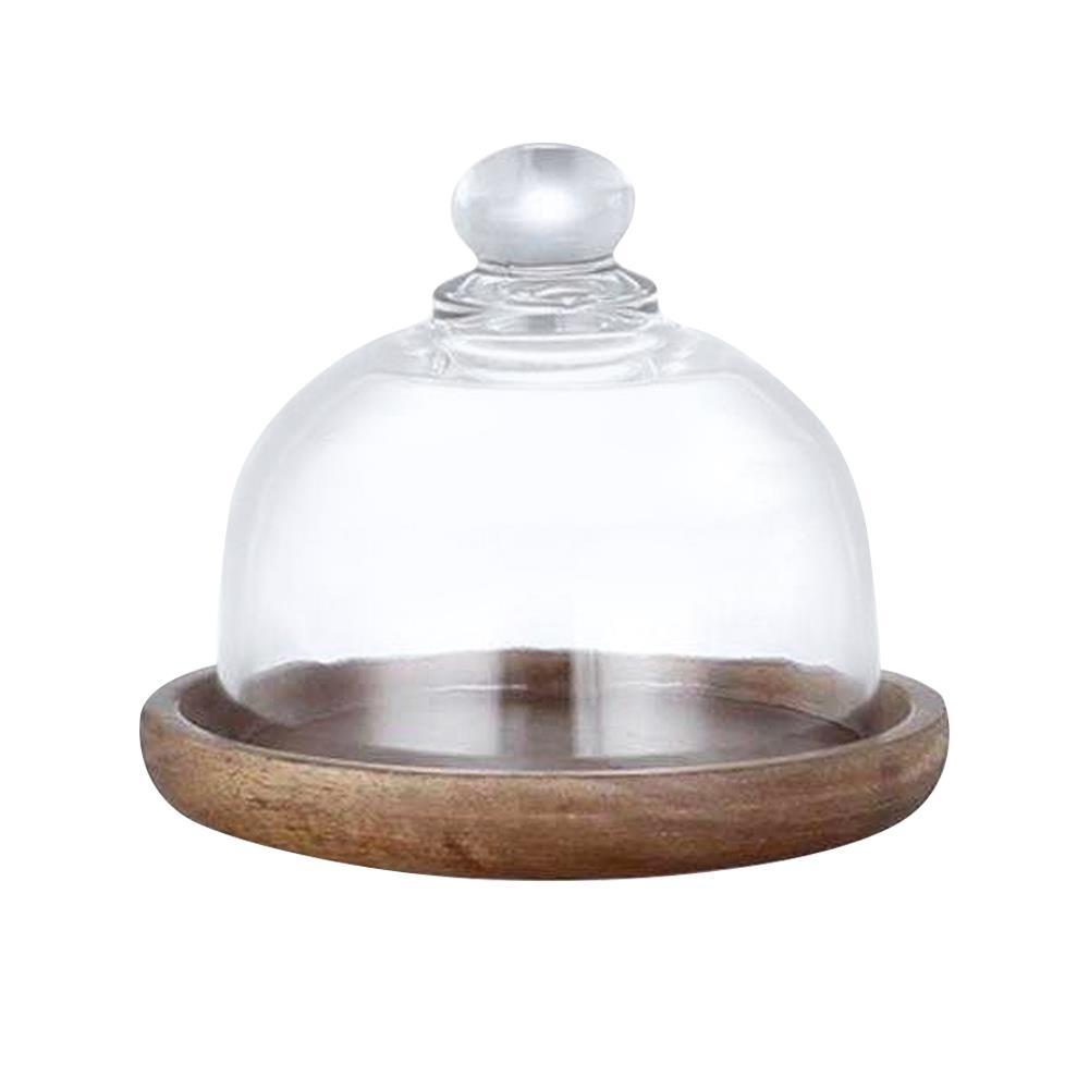 ที่วางเค้กพร้อมฝาแก้ว BAMBOO 4.5 นิ้ว