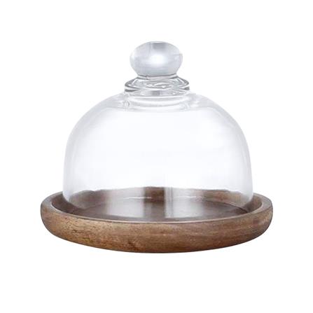 ที่วางเค้กพร้อมฝาแก้ว BAMBOO 4.5 นิ้ว_0