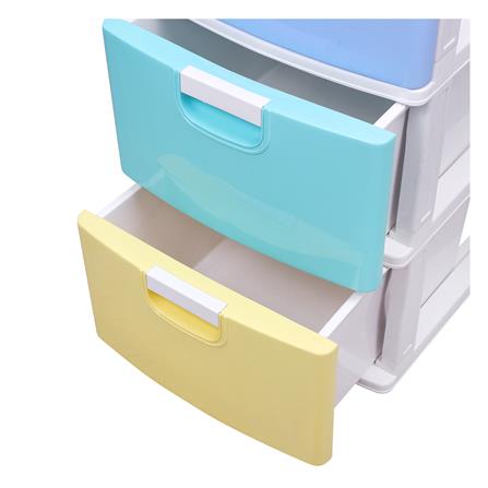 ตู้ลิ้นชัก 4 ชั้น STACKO MM4 42X48X107 ซม. หลากสี_2