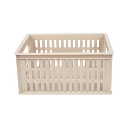 กล่องซ้อนได้ ME LIVING 591-1 16X24X11 ซม. สีน้ำตาลอ่อน_1