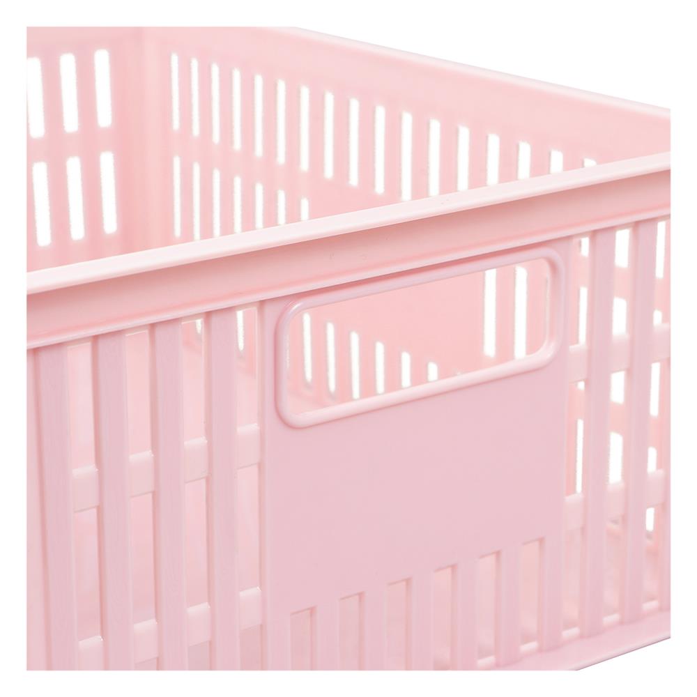 กล่องซ้อนได้ ME LIVING 591 23.5X30X12.5 ซม. สีชมพู