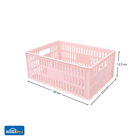 กล่องซ้อนได้ ME LIVING 591 23.5X30X12.5 ซม. สีชมพู_3