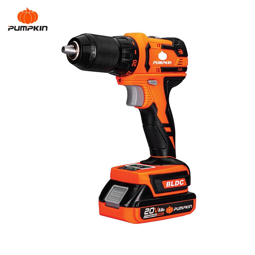 สว่านไร้สาย (พร้อมแบตเตอรี่) PUMPKIN INF-13DBL 50259 20 โวลต์