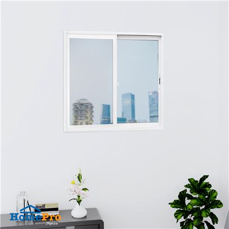 หน้าต่างบานเลื่อน UPVC S-S มุ้ง TAKECHI 100X110 ซม. สีขาว_2
