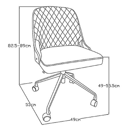 เก้าอี้สำนักงาน FURDINI DEMY AM-0885 สีดำ_10