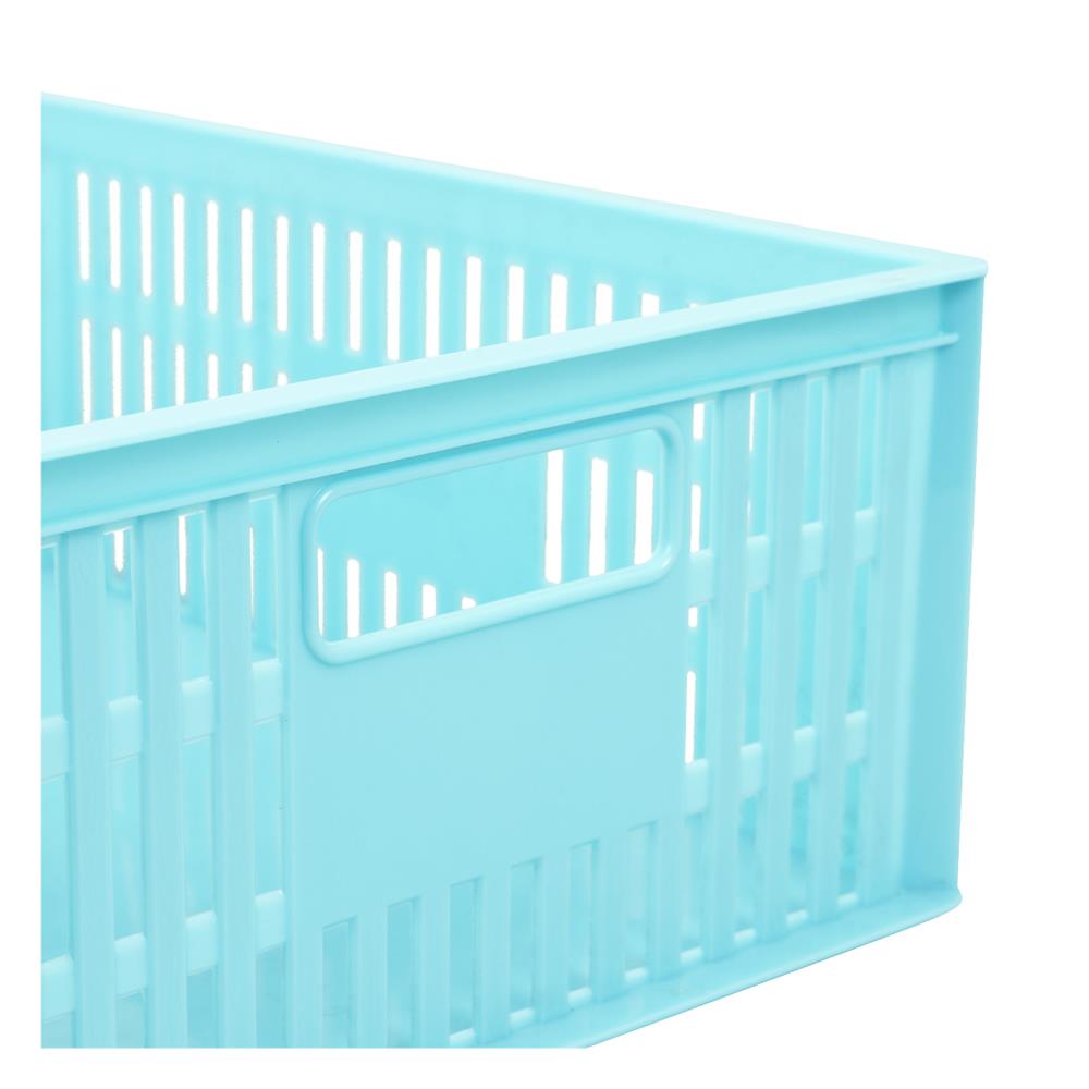 กล่องซ้อนได้ ME LIVING 591 23.5X30X12.5 ซม. สีฟ้า