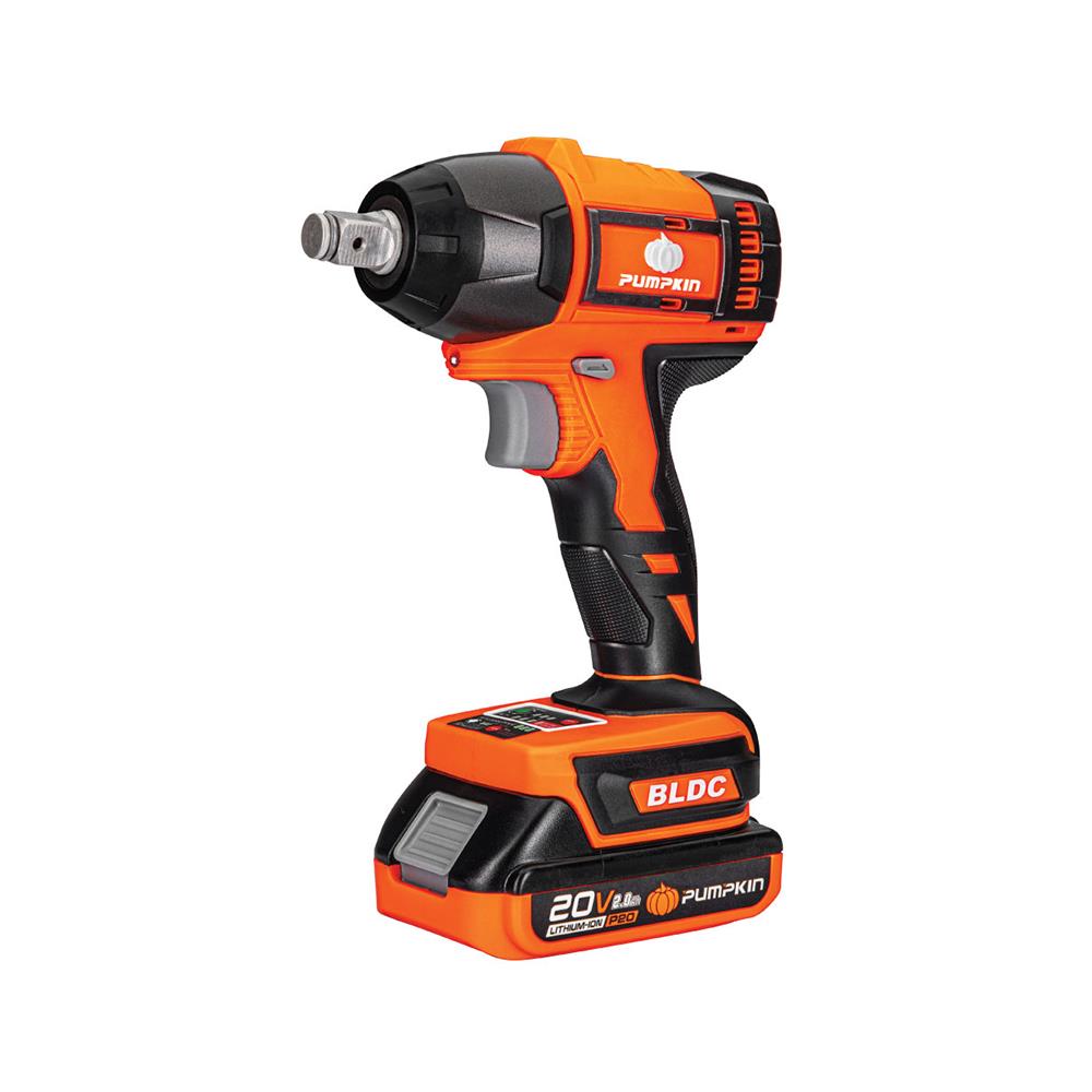 บล็อกกระแทกไร้สาย (พร้อมแบตเตอรี่) PUMPKIN INF-12IWBL 50262 20 โวลต์