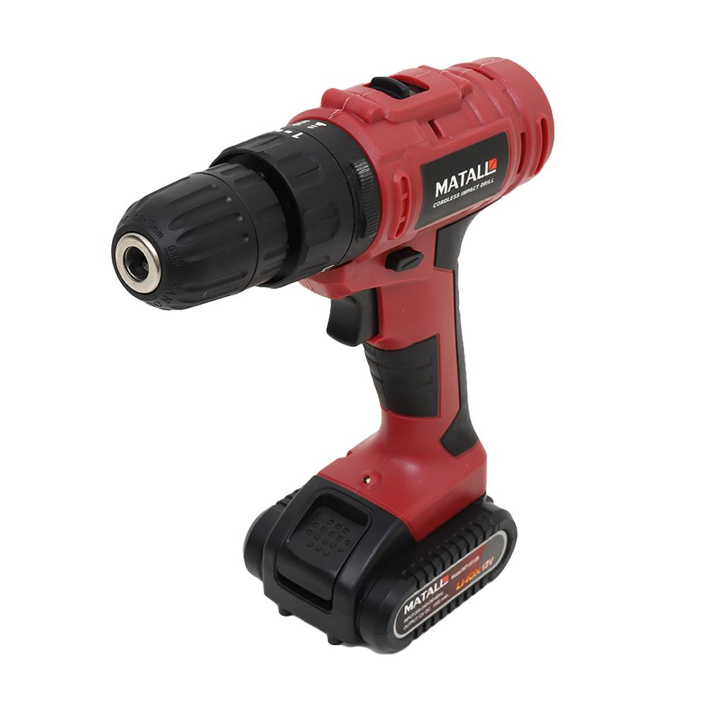 สว่านกระแทกไร้สาย (พร้อมแบตเตอรี่) MATALL MT 0512B 12 โวลต์