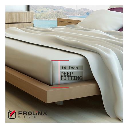 ชุดผ้าปูที่นอน 6 ฟุต 5 ชิ้น FROLINA MICROTEX SF018_5