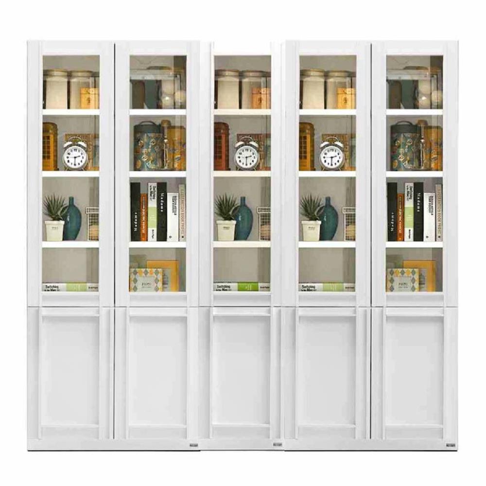 ชุดตู้หนังสือ KONCEPT LYBRARY-SC80 200 ซม. สีขาว