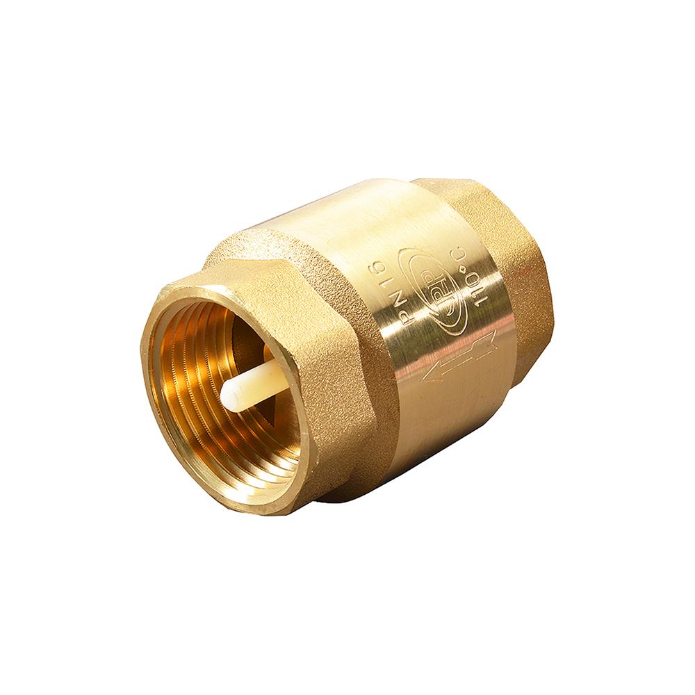 เช็ควาล์วสปริง PP 2 นิ้ว สีทอง