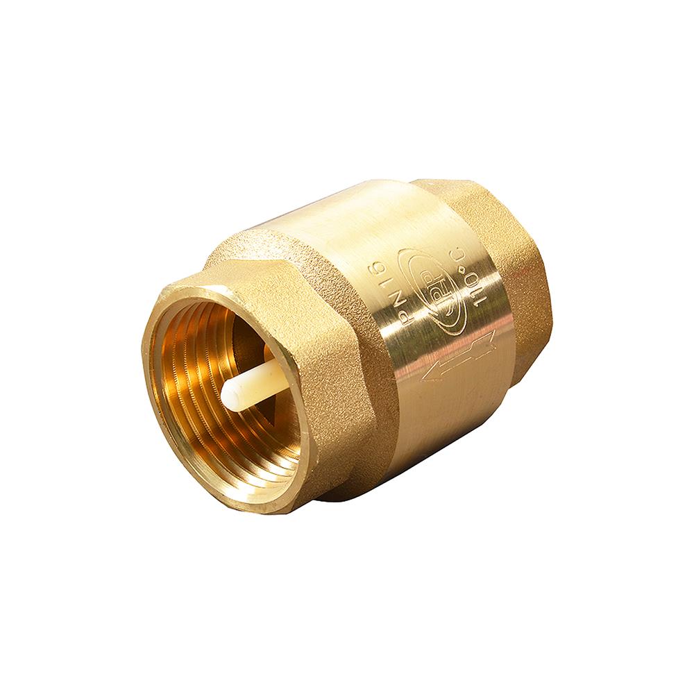 เช็ควาล์วสปริง PP 1 1/2 นิ้ว สีทอง