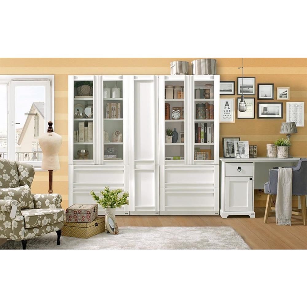 ชุดตู้หนังสือ KONCEPT LYBRARY-BS40 160 ซม. สีขาว