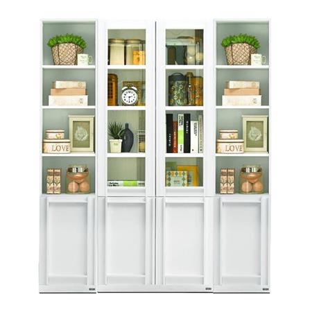 ชุดตู้หนังสือ KONCEPT LYBRARY-BS40 160 ซม. สีขาว_0