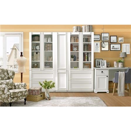 ชุดตู้หนังสือ KONCEPT LYBRARY-BS40 160 ซม. สีขาว_3