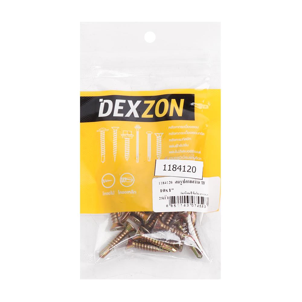 สกรูปลายสว่าน TF DEXZON 10x1 นิ้ว 25 ชิ้น