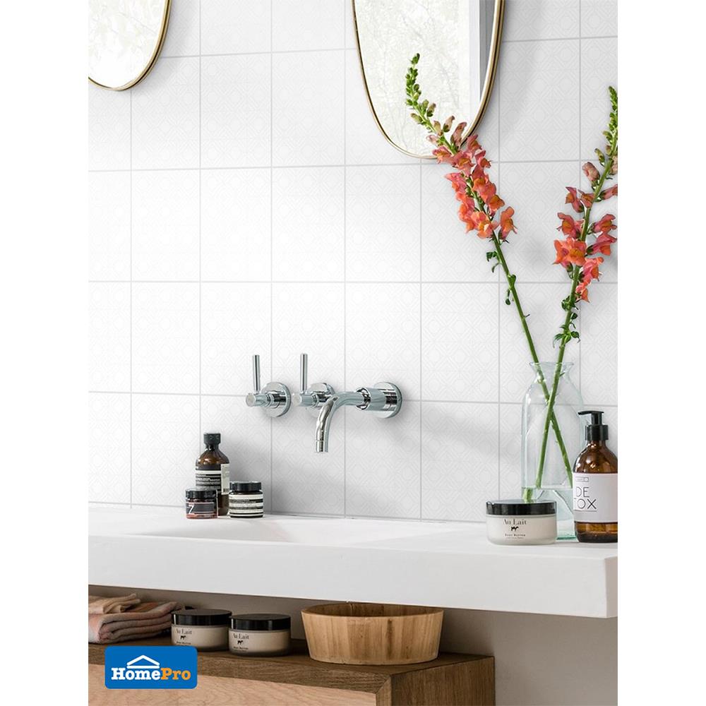 กระเบื้องผนัง 8x10 นิ้ว DURAGRES กังวานชัย ขาว