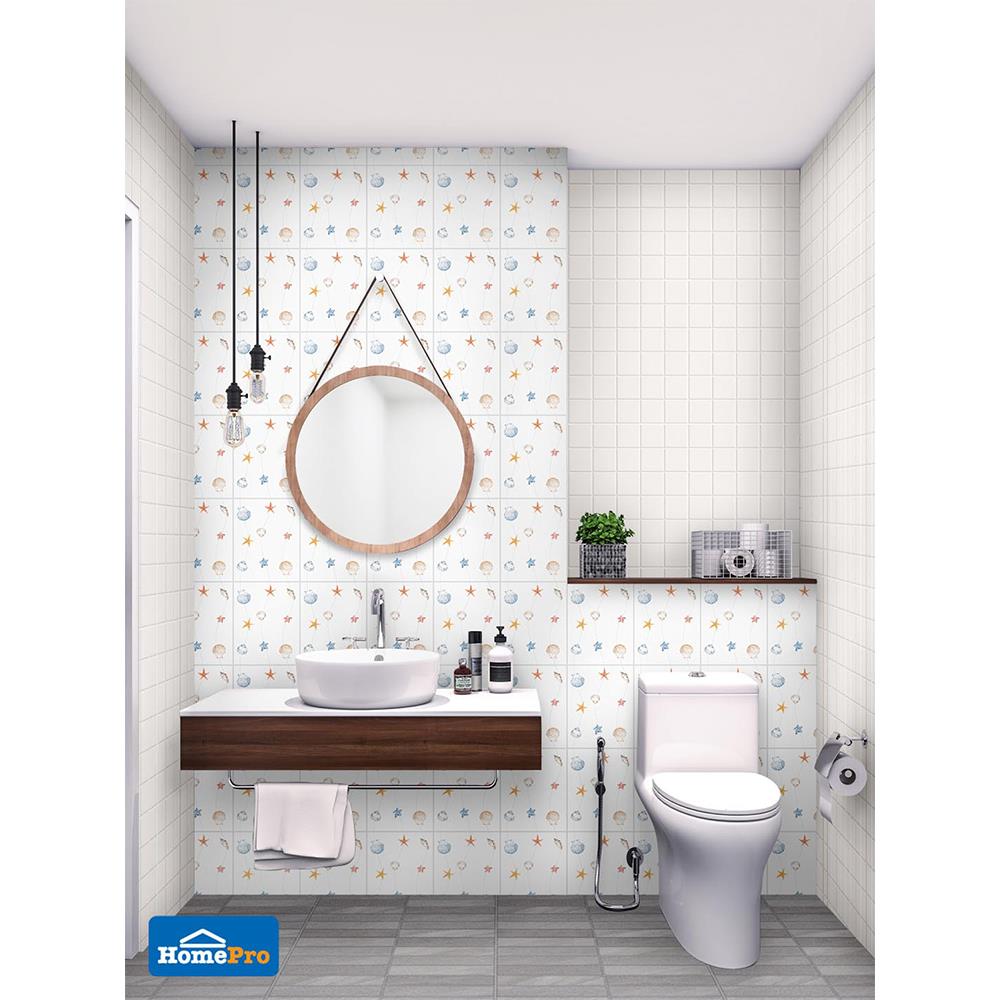 กระเบื้องผนัง 8x10 นิ้ว DURAGRES ชมสาคร ขาว