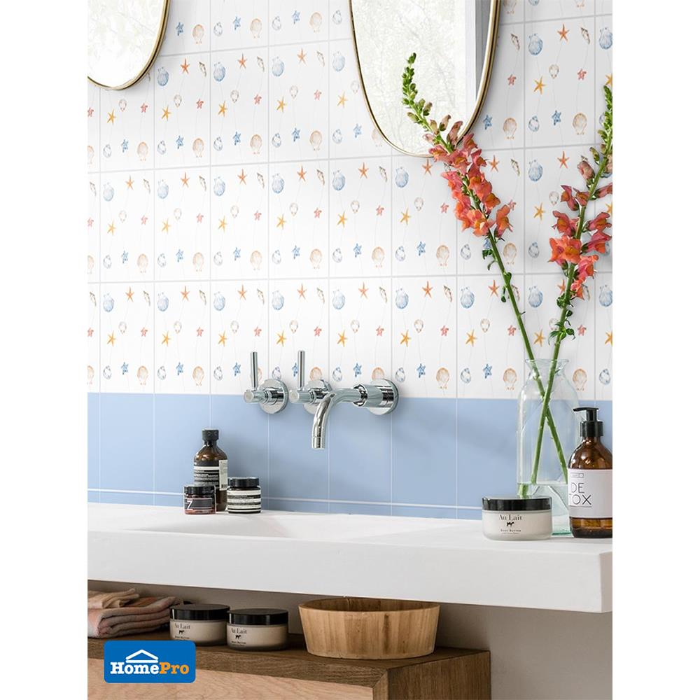 กระเบื้องผนัง 8x10 นิ้ว DURAGRES ชมสาคร ขาว