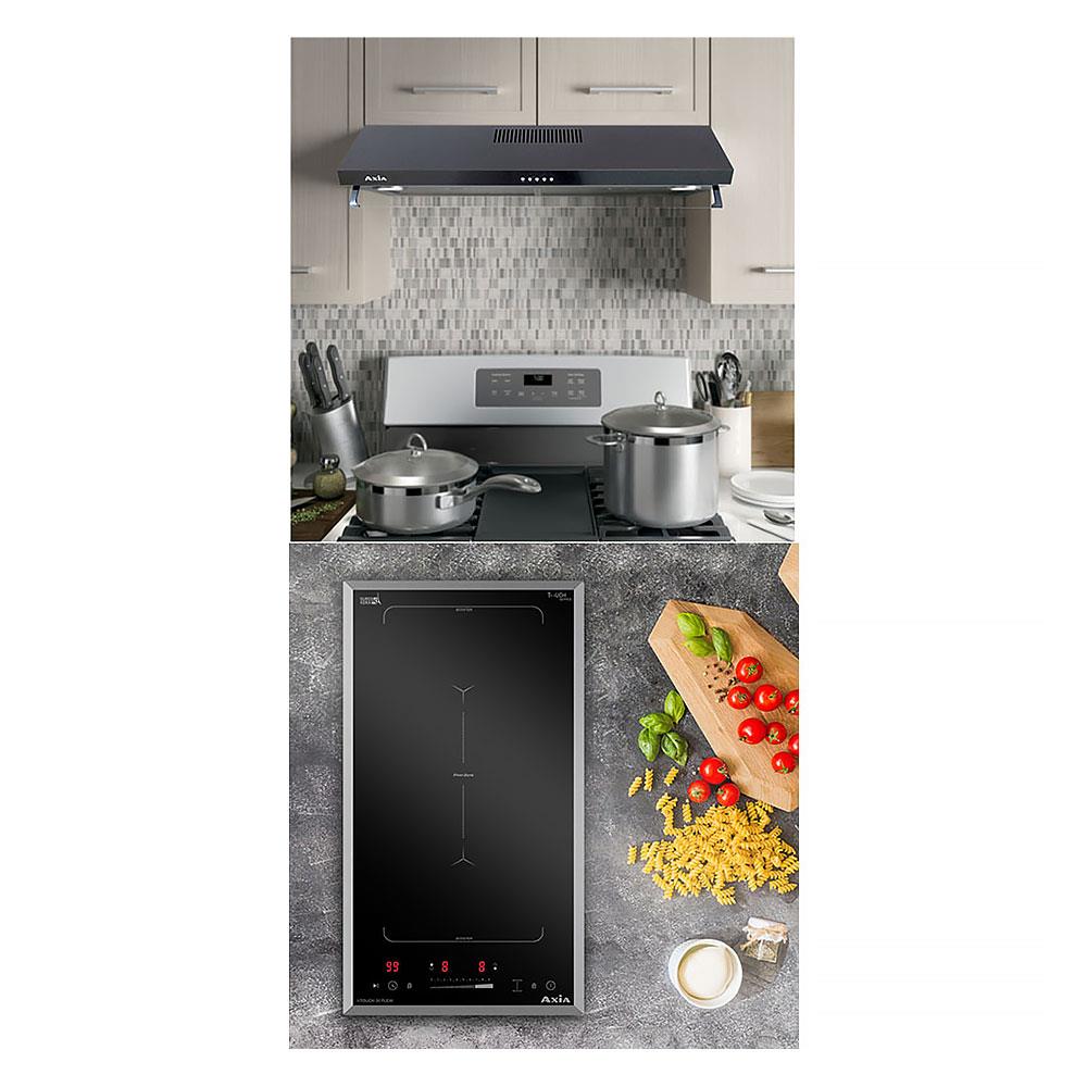 เตาฝัง+เครื่องดูดควัน AXIA I-TOUCH30+I-NERO60PU