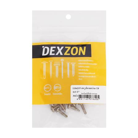 สกรูปลายสว่าน TP DEXZON 6x1/2 นิ้ว 30 ชิ้น_1