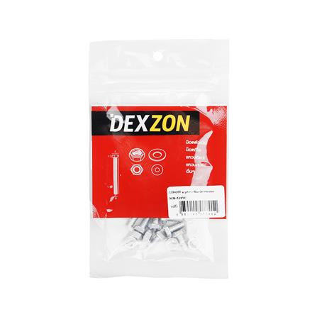 สกรูหัวหกเหลี่ยมพร้อมน็อต DEXZON 5x10 มม. แพ็ก 10 ชิ้น_1