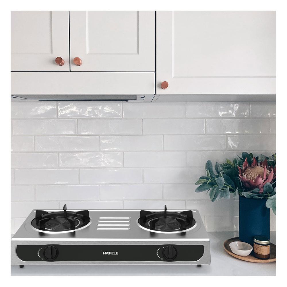 เตาแก๊สตั้งโต๊ะ 2 หัวแก๊ส HAFELE 495.06.146