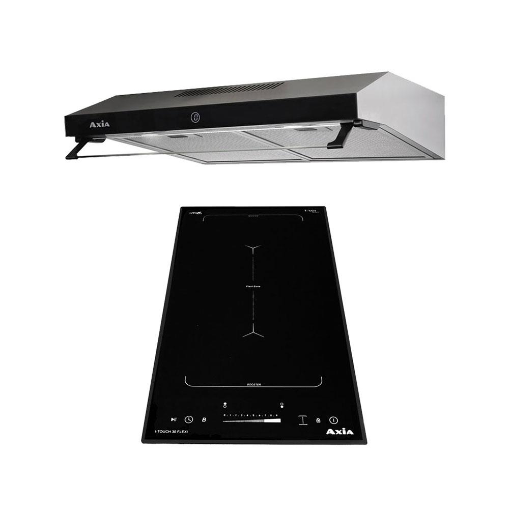 เตาฝัง+เครื่องดูดควัน AXIA I-TOUCH30+I-NERO60ITC