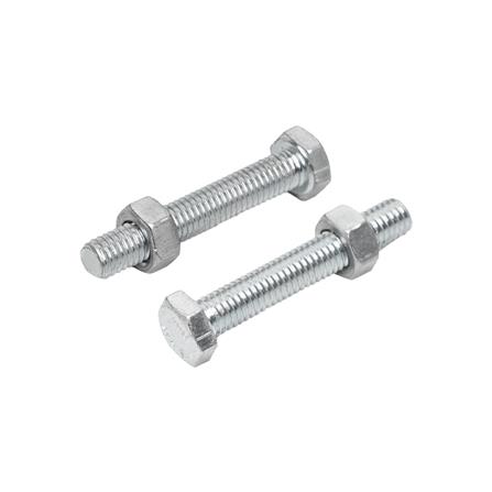 สกรูหัวหกเหลี่ยมพร้อมน็อต DEXZON 5x30 มม. แพ็ก 10 ชิ้น_0