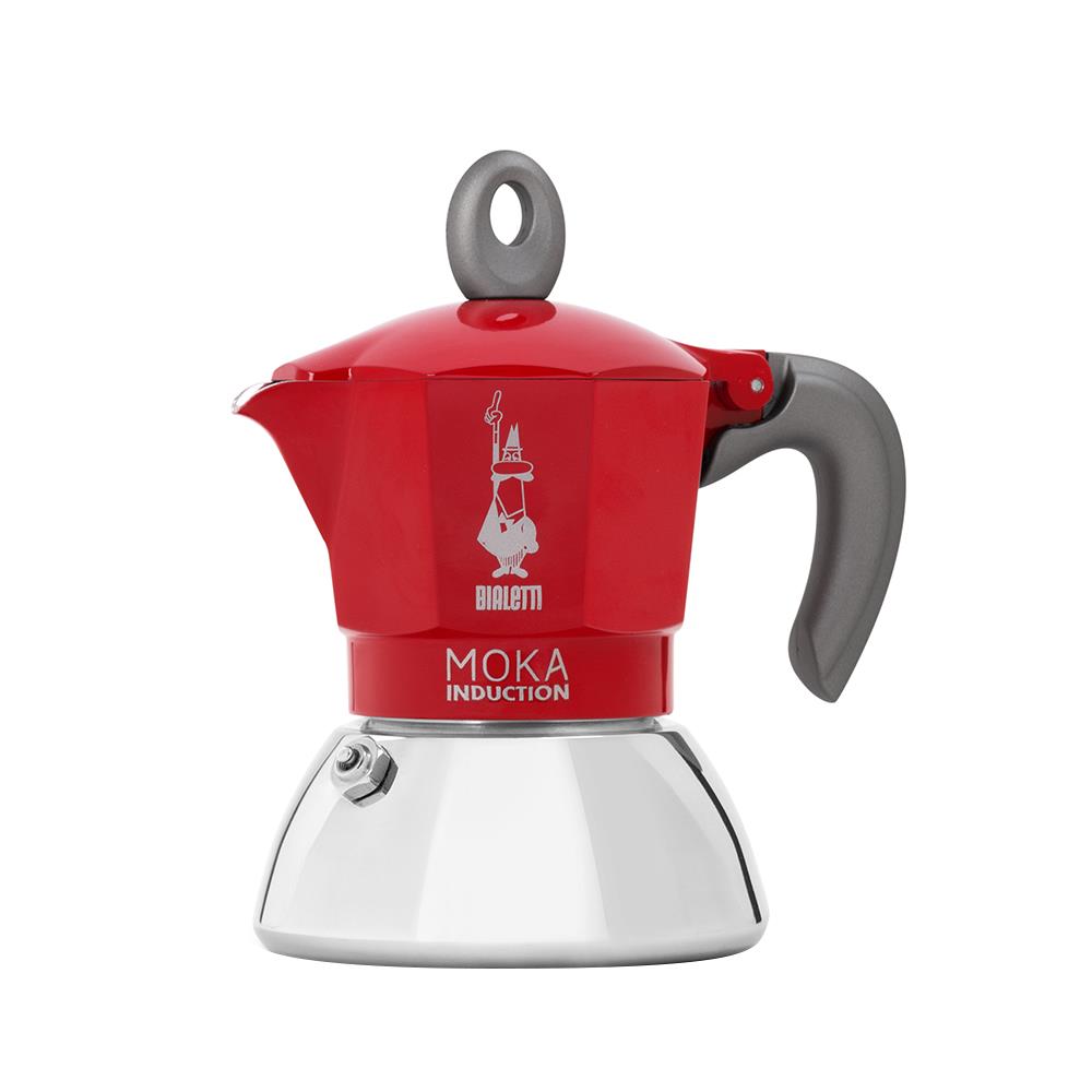 หม้อต้มกาแฟ BIALETTI MOKA INDUZION 2 CUPS สีแดง