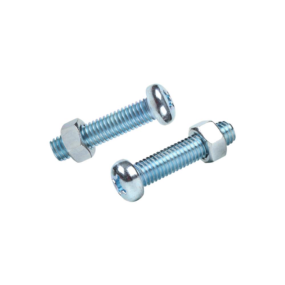 สกรูเกลียวมิลพร้อมนอต JP DEXZON 8X35 มม. แพ็ก 15 ชิ้น