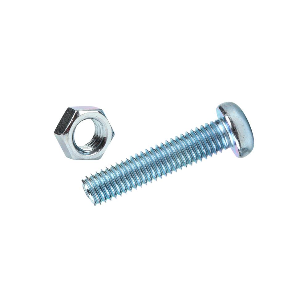 สกรูเกลียวมิลพร้อมนอต JP DEXZON 8X35 มม. แพ็ก 15 ชิ้น