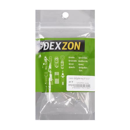 พุกอิฐบล็อกพร้อมสกรู TF DEXZON เบอร์ 7 1 1/2 นิ้ว แพ็ก 10 ชิ้น_1