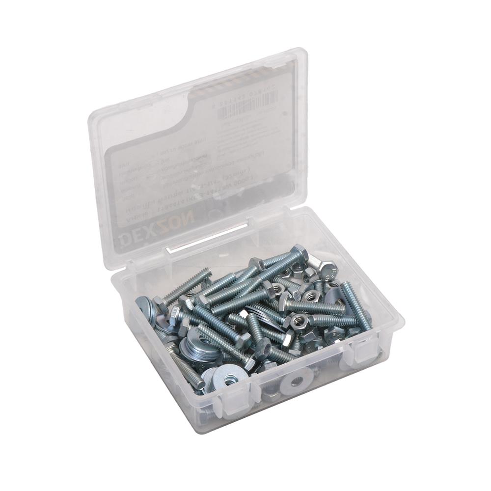 นอตกิโล ครบชุด DEXZON 1/4X1-1/4 นิ้ว 0.5 กก.