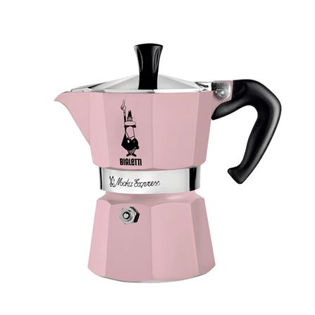 หม้อต้มกาแฟ BIALETTI MOKA EXPRESS 3CUPS สีชมพู_0