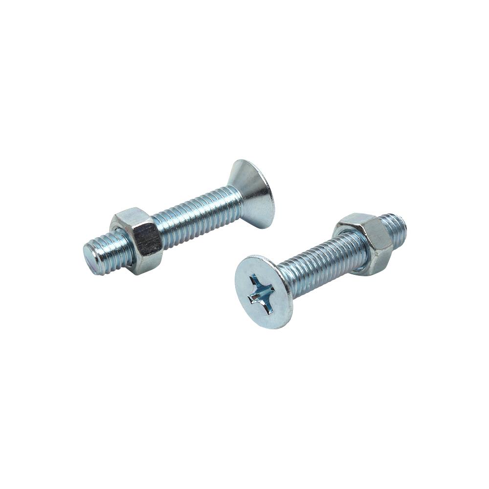 สกรูเกลียวมิลพร้อมนอต JF DEXZON 8X40 มม. แพ็ก 15 ชิ้น